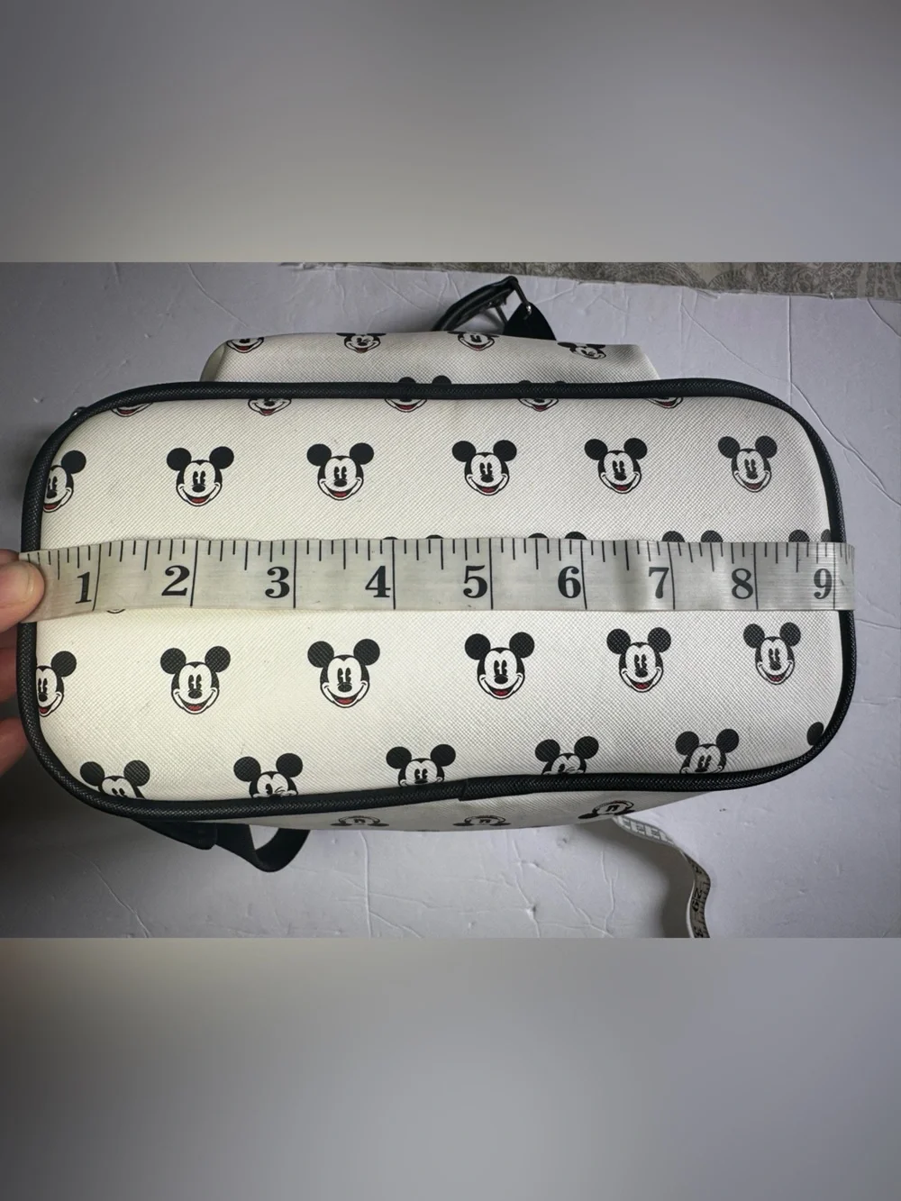 Loungefly Disney White & Black Mickey Mouse Faces Disney Parks Mini Backpack